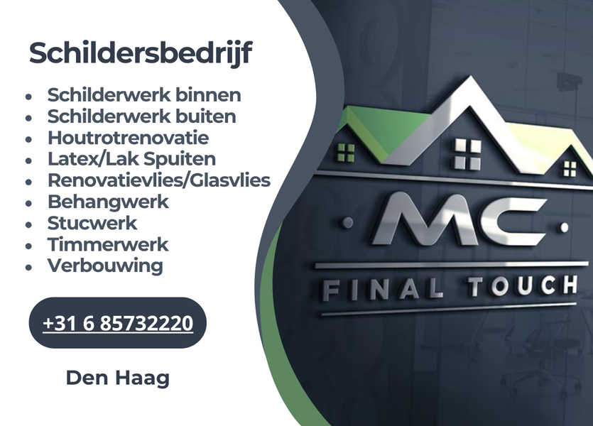 Cover photo of MC Final Touch Schildersbedrijf Den Haag